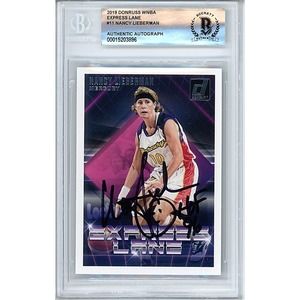 Nancy Lieberman Phx Mercury Autographed '19 Donruss WNBA Basketball Card Beckett
